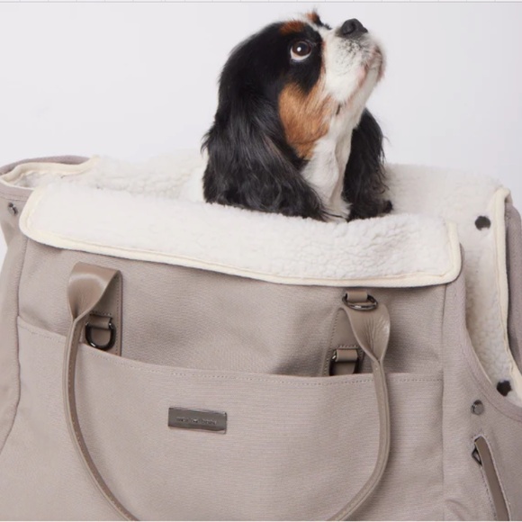 Maxbone City Carrier Bag for Dogs — Greige Canvas - Picture 1 of 7